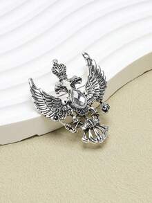 Vintage Eagle Alloy Brooch, Crown Eagle Lapel Pin Decoration For Men's Suit Jacket - Multicolor - View 5