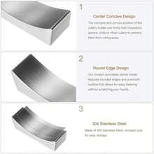Set 4/2/1 Tempat Sumpit Stainless Steel 304, Rak Peralatan Makan Desain Alur Perak, Dapat Digunakan Kembali & Aman untuk Mesin Pencuci Piring, Cocok untuk Sumpit, Sendok, Garpu - MultiWarna - View 4