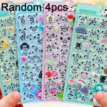 3D Crystal Panda Sticker With Food Design, Suitable For Phone Case Decoration And DIY Crafts - Multicolor - View 9