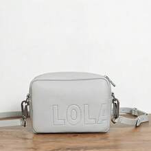 Small Square Letter Print Bag For Women, Shoulder And Crossbody Bag, Simple And Versatile Storage Bag. - khí hư màu trắng nhạt - Xem 7