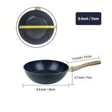 ABKOK Bộ nồi chảo chống dính bằng nhôm 1 món/4 món/7 món, chắc chắn, phù hợp với mọi loại bếp (bao gồm cả bếp từ), bộ nồi chảo cao cấp, lựa chọn quà tặng tốt nhất, có thể chọn mua lẻ hoặc mua cả bộ. - Xem 15