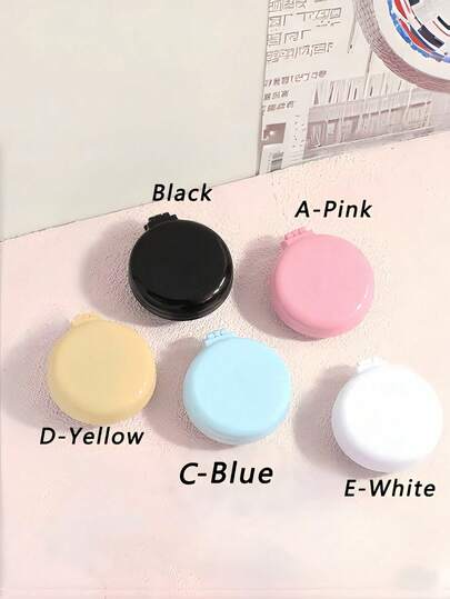 1pc/3pcs Set Massage Comb, Mirror Comb, Lightweight Travel Comb, Foldable, Makeup Brush, Cosmetic Bag, Suitable For Styling And Massage, ABS Plastic Material, Suitable For Women, Essential For Outings, Travel Accessories (Random Color)