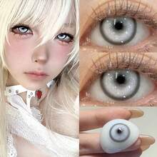 JeweLens 1副 Crazy KOI Cosplay 恐怖柔光镜片 14.5mm - 白色 - 查看 5