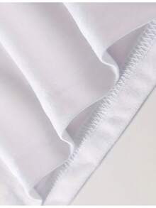 Plus Size Women Comfortable Printed Tees Soft Fabric Stylish Pattern Loose Fit All Match Tops - White - View 4