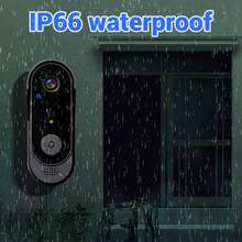 Wireless Smart Video Doorbell With 4.3 Inch Screen, 2.4G WiFi Visual Intercom, 800mAh Rechargeable Battery & 6 Months Long Life, Outdoor Waterproof Security Camera With Night Vision & 128G Max Storage (Black) - X8-KSML-black - 查看 11