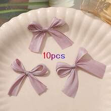10pcs Pet Bowknot Hair Clips Set, Dog Hair Accessories, Cat Hair Clips, Cute Bowknot French Decor For Cats And Dogs, Holiday Decorations (Random Colors) - Multicolor - View 14