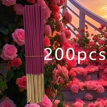22厘米深红色玫瑰香薰棒 | 手工制作 | 无羽毛 | 天然玫瑰香氛香薰棒，适用于家居、瑜伽、茶室和冥想场所 - 玫瑰花 - 查看 8