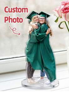 1/2/4 piezas Soporte de acrílico personalizable - Peinado, ropa, nombre, fecha de graduación, fondo personalizables, decoración del hogar y regalo único, adecuado para graduados, cumpleaños, aniversarios, Día de San Valentín, Día de la Madre, Día del Niño, Día del Padre, ceremonias de graduación, bodas, inauguraciones de casas - Multicolor - Ver 3