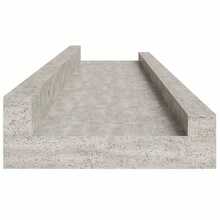 Étagères murales, lot de 4, gris béton, 60 x 9 x 3 cm - 1PC - Voir 7