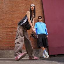 Adidas Giày thể thao cổ thấp cổ điển STADT "T-Toe" - Màu Hoa hồng đỏ - Xem 4