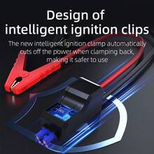 Portable Car Jump Starter With Air Compressor, 150PSI Wireless Tire Inflator With Auto Shut Off, Peak Current Battery Booster Power Bank, Emergency LED Light And USB Charging, Reliable Truck And Car Roadside Rescue Gear, Ideal Gift For Men/Families, Travel Essential, Desert Camping Necessity, Long-Distance Trip Must-Have, Thoughtful Gift For Dad/Husband - Black - View 9