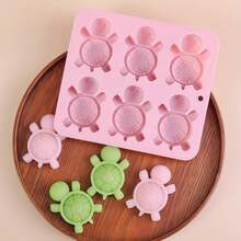 1pc Durable Silicone Turtle Mold, Suitable For Making Jelly, Chocolate, Pudding And Ice Cubes. Handmade Rectangular Tray, Interesting Design, Essential Baking Tool For Birthday, Christmas And Thanksgiving - View 1