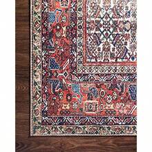 Loloi II Layla Collection LAY-12 Ivory/Brick 2'-6" x 7'-6" Runner Rug - Rectangular de 76 x 26 - Ver 7