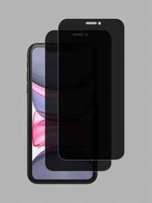 Bộ 2 miếng dán màn hình cường lực chống nhìn trộm, tương thích với các thiết bị Apple, chống trầy xước, chống va đập, lớp phủ chống dầu, cảm ứng mượt mà, phù hợp với các dòng máy Apple X/XR/11/12/13/14/15/16/16Plus/16Pro/16ProMax/16e/17/17 Air/17 Pro/17 Pro Max/17e. - màu đen - Xem 15