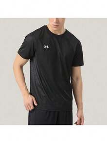 Áo thun unisex Under Armour, mẫu mới mùa hè 2026, áo thun thể thao bóng đá, áo thun cổ tròn tay ngắn thoáng khí dành cho tập luyện, chạy bộ, thể dục 25500512-001 - màu đen - Xem 2