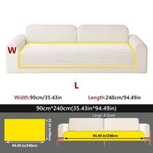 1PC Modern Minimalist Flannel Straight Stripe Sofa Cushion, Pet-Friendly 1-4 Seater Modular Sofa Protector, Suitable For Living Room, Bedroom, Study Decor, Machine-Washable Sofa Slipcover. - Multicolor - View 18