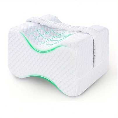 Leg Pillow | Ergonomically Designed Side Sleeping Pillow | Knee Pillow With Side Sleeping Strap | Leg Knee Pillow With Removable And Washable Cover