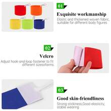 1个空白队长臂章，采用魔术贴设计，防滑，适用于足球队训练和比赛。 - 彩色 - 查看 7