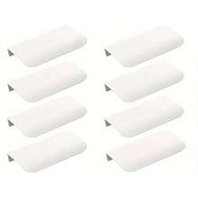 Bộ 8 tay nắm kéo ẩn bằng kim loại, phụ kiện tủ hiện đại cho tủ quần áo và ngăn kéo, 8cm - - Nhiều màu - Xem 2