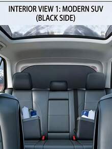 1pc Car Sun Visor, Heat-Insulating Sunshade, Sun Protection Cover, Made Of Polyester, Easy To Store And Portable, Space-Saving, Suitable For Most Car Front And Rear Windows, Ideal For Long-Distance Travel, Summer Essential, Wedding Season, Graduation Season, Mother's Day Gift. - Multicolor - View 7