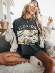 Nuevas  de moda: Camiseta del Parque Nacional Artsadd, Camiseta "Respect The Locals", Camiseta de camping, Regalo para amantes del camping, Camiseta con animales salvajes, Camiseta de naturaleza para mujer, Camiseta de algodón de cuello redondo casual para primavera y verano, Súper suave, Camiseta transpirable de verano - Regalo perfecto para Pascua, Día de San Patricio, Día de San Valentín, Día de la Madre para mamá, pareja, familia y amigos. - 1-blanco - Ver 21