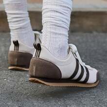 Adidas VS JOG 2.0 “冰淇淋T字形运动鞋” 男士轻便休闲运动鞋，送给男朋友的绝佳礼物 - 杏色 - 查看 2