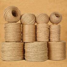 4mm X 100m/Rollo Cuerda de cáñamo a granel - Cuerda de cáñamo amarilla, adecuada para regalos de fiesta de Navidad, decoración del hogar, embalaje de regalos y coronas de carnaval - Multicolor - Ver 11