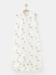 夏季新生儿蘑菇圆底防踢睡袋，单层纯棉婴儿脚套 - 雲端城堡 - 查看 1