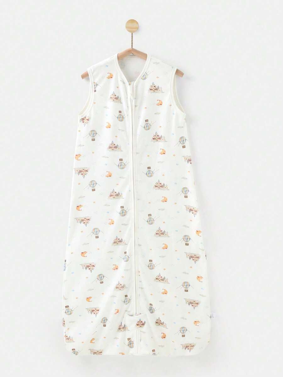 夏季新生儿蘑菇圆底防踢睡袋，单层纯棉婴儿脚套 - 雲端城堡 - 查看 1