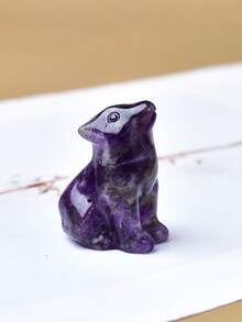 精美天然水晶雕刻狼，独特设计，疗愈水晶，蕴含能量的宝石，能量疗愈冥想石，家居装饰及礼品，便携易带，亦可作为节日礼物，来自 CUPIDCRYSTAL 品牌 - 小狼 - 查看 24