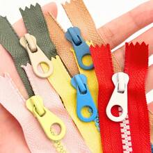 4pcs/8pcs #5 Resin Zippers With Contrast Color Design, Available In Multiple Sizes, Suitable For Home Sewing - F - View 4