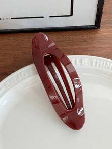 1个时尚镂空秋冬树叶造型发夹，优雅发夹，蝴蝶夹，发饰 - 彩色 - 查看 7