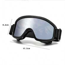 1pc Adult Outdoor Sports Ski Goggles, Motorcycle Riding Glasses, Snowmobile Eyewear - Multicolor - View 7