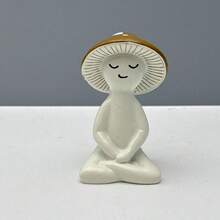 Cute Meditating Yoga Mushroom Resin Ornament - New Meditation Mushroom a - View 9
