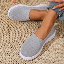 2026 New Multicolor Slip-On Women's Shoes, Breathable Mesh Design, Comfortable Lightweight Flat Casual Sneakers For Daily Wear - Grey - View 12