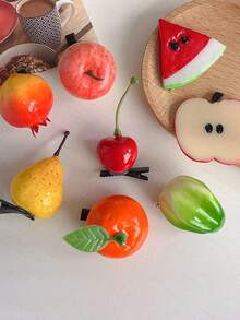 20pcs/10pcs/1pc Random Assorted Faux Plant & Butterfly Hair Clips Set, Cute Grass, Mushroom, Flower Hair Clips Suitable For Women & Girls - Great For School, Family Gatherings, Christmas & Easter Gifts, Hair Claws, Hair Clips, Hair Pins, Accessories,Summer,Holiday,Travel For Outdoor Activities, Vacation, Travel, Outfit Accessories, And Gifting,Festival,Party - Multicolor - View 8