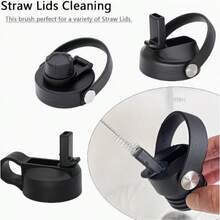 5/10/20pcs Flexible Stainless Steel Straw Cleaning Brush, Soft Bristle Design, Suitable For Cleaning Glass Tubes And Bottles, With Long Handle, Reusable - Multicolor - View 11