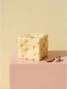 1pc 7cm Square Ultrathin Cheese Ball Squishy, TPR Shell Slow Rebound Squeeze Toy, No Filler, DIY Cheese Skin Squishy, Birthday/Halloween Gift, Perfect Gift, Stress Relief Gift For Teens - 多色 - 查看 1