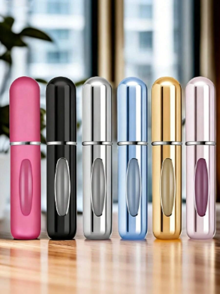 6pcs Refillable Mini Perfume Spray Bottles, Women's Pocket Perfume Decanting Bottles, 5ml Reusable Perfume Atomizer, Portable Perfume Bottle For Perfume Storage And Spraying