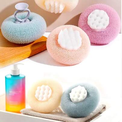Bông tắm hình hoa hướng dương mới, phụ kiện tắm, tạo nhiều bọt, mềm mại và thân thiện với da, khả năng làm sạch mạnh mẽ, trải nghiệm sử dụng tốt. Bông tắm dạng lưới châu Phi, găng tay tẩy tế bào chết toàn thân, bàn chải massage mềm mại, dụng cụ tạo bọt màu macaron dễ thương, phụ kiện làm sạch phòng tắm.