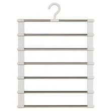 1pc Foldable Multi-Layer Non-Slip Pants Hanger, Wardrobe Storage Organizer Pants Holder, Space-Saving Collapsible Hanging System - Multicolor - View 10