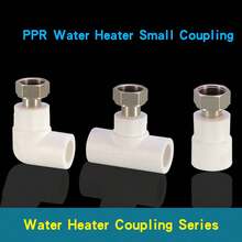 Conector hembra de tubería de agua PPR, conector de unión de tubería de 20 mm 1/2 pulgada, conector para suministro de calentador de agua, accesorio de tubería de plástico - Tee - Ver 1