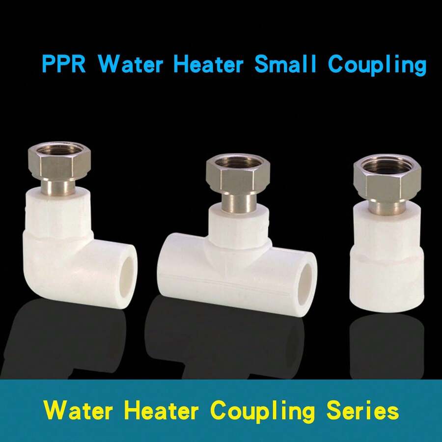 Conector hembra de tubería de agua PPR, conector de unión de tubería de 20 mm 1/2 pulgada, conector para suministro de calentador de agua, accesorio de tubería de plástico - Tee - Ver 1