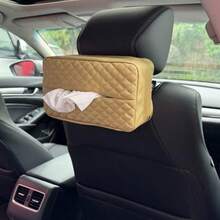 Car Tissue Box - Beige - View 8