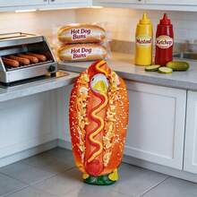 23-Inch Tall Hot Dog Decoration, Suitable For Cement, Plastic Porch, Yard, Garden, Outdoor Sculpture Art Decor - A - View 7