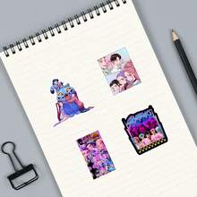 110 miếng dán graffiti chủ đề Anime/Săn phù thủy dùng để trang trí sổ lưu niệm, sổ tay, điện thoại, cốc. - Nhiều màu - Xem 5