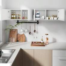 Mueble Superior de Cocina Alacena Gabinete Superior de Cocina - Blanco 4 Puertas Blanco  855595 - Blanco - Ver 4