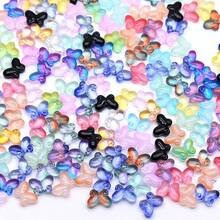 30pcs 10x15mm Colorful Glass Butterfly Decorations, Suitable For Jewelry Making DIY Accessories - 30pcs Fat Butterfly Mix - View 4