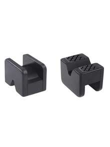 1/2pcs Rubber Pad For Car Jack - Durable Rubber Pad Support Adapter, Black Grooved Floor Jack Pad, Slip-Resistant Rubber Surface, Provides Vehicle Support, Fits Most Cars, Trucks, SUVs, Vehicle Repair - Multicolor - View 9