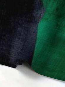 Women's Abstract Landscape Dress Modern Art Inspired Tee Earth Tones Green Black Gold Color Block Sport Dress Casual Stylish Sleeveless Top Ladies Long Dress - 彩色 - 查看 3